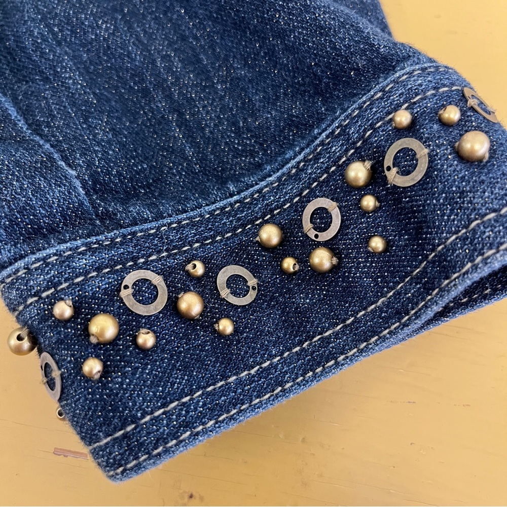 Ruby Rd. Gold Thread Denim Jacket - image 2